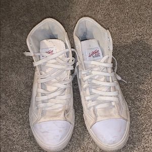White Levi High Tops
